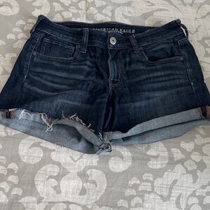 American Eagle Outfitters Women's Deep Indigo Jean Shorts
